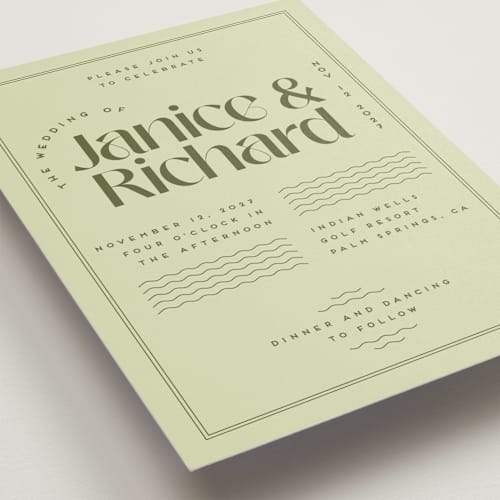 This is a kiwi wedding invitations with standard by Claudia Orengo called news! printing on signature in grand