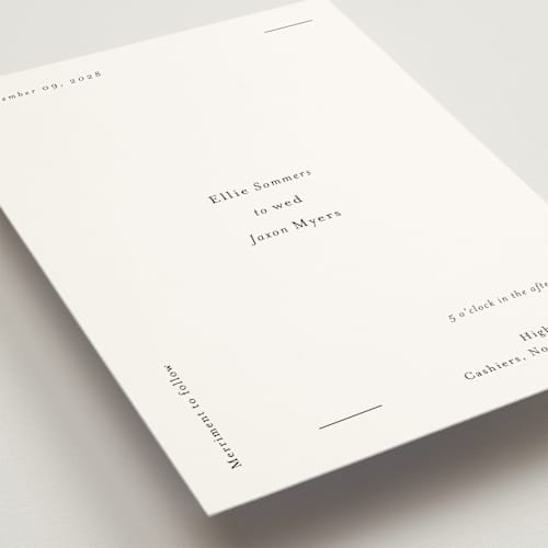 This is a ink wedding invitations with standard by Blustery August called tuscany printing on signature in grand