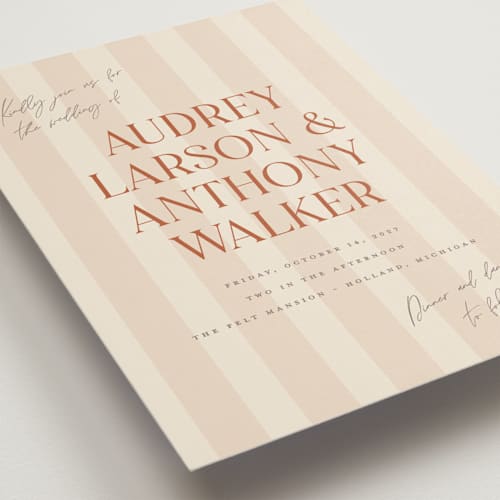 This is a butter wedding invitations with standard by Pixel and Hank called ambrosial printing on signature in grand