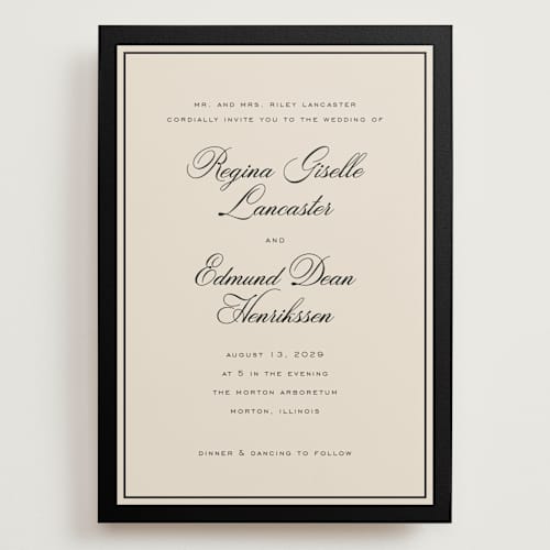 This is a raven wedding invitations with standard by chocomocacino called krytharaki printing on signature in grand