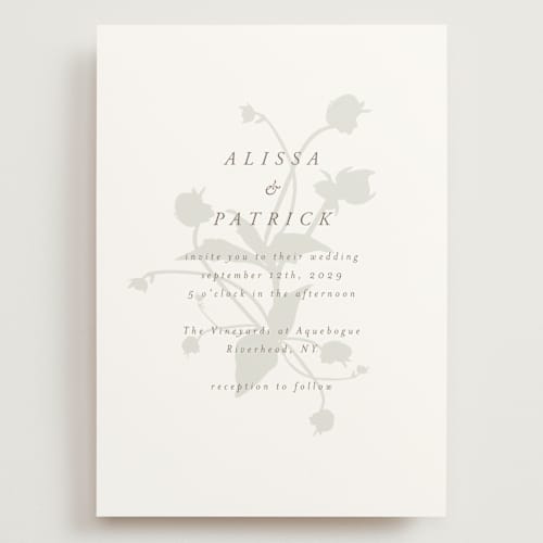 This is a fawn wedding invitations with standard by AK Graphics called autumnal printing on signature in grand