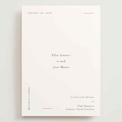 This is a ink wedding invitations with standard by Blustery August called tuscany printing on signature in grand