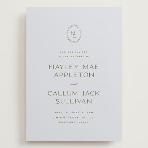 This is a lavender wedding invitations with standard by Ellen Schlegelmilch called callum printing on signature in grand