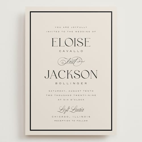 This is a onyx wedding invitations with standard by Laura Hankins called galleria printing on signature in grand