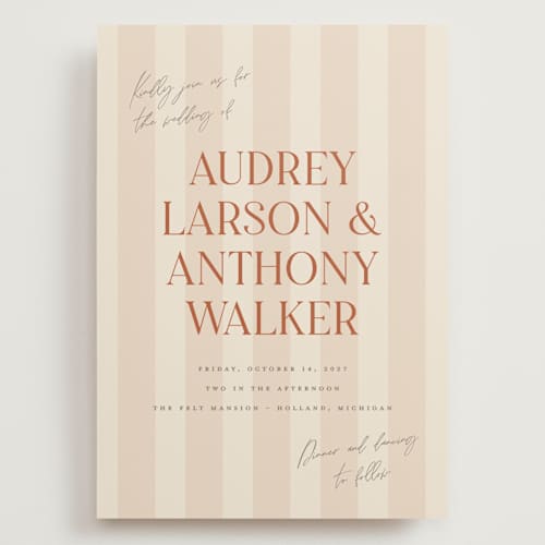 This is a butter wedding invitations with standard by Pixel and Hank called ambrosial printing on signature in grand