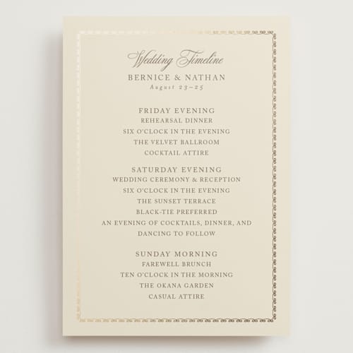 This is a champagne ceremony reception essentials with foil pressed by Deynaaz Daraei called ahlum printing on signature in grand