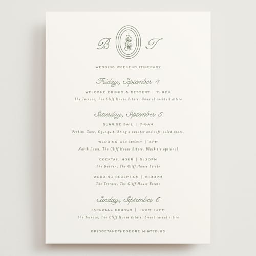 This is a leaf ceremony reception essentials with standard by Kate Ahn called court printing on signature in grand