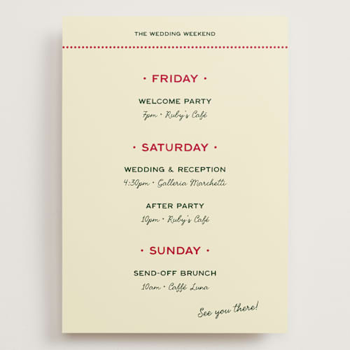 This is a pizzeria ceremony reception essentials with standard by Ani Somi called trattoria printing on signature in grand