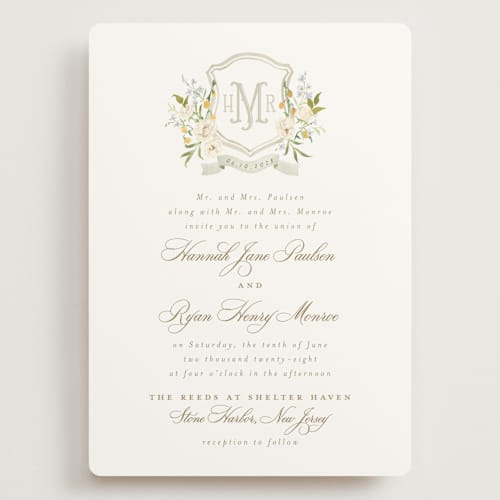 This is a chiffon wedding invitations with standard by Everett Paper Goods called avalon printing on signature in grand