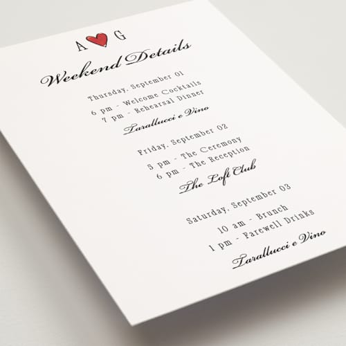 This is a lily ceremony reception essentials with standard by Pati Cascino called two hearts printing on signature in petite