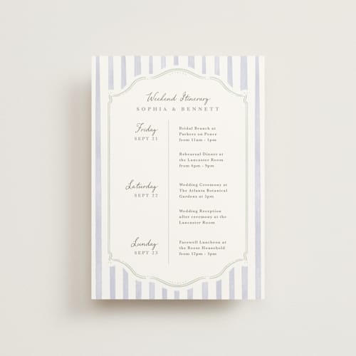 This is a periwinkle ceremony reception essentials with standard by Kristen Smith called delicate vines printing on signature in petite
