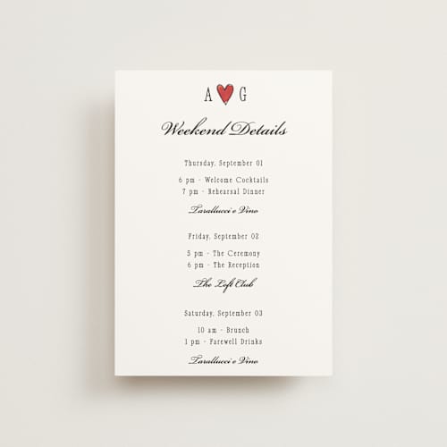 This is a lily ceremony reception essentials with standard by Pati Cascino called two hearts printing on signature in petite