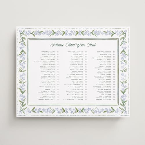 This is a wisteria wedding signs with standard by Jenna Holcomb called vintage sketched printing on premium sign board in 16x20