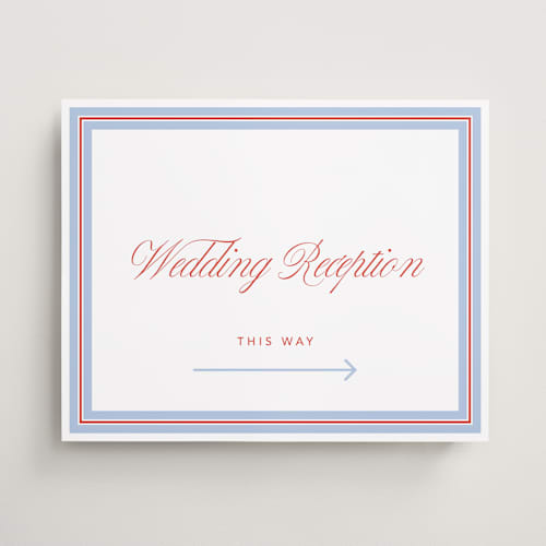 This is a strawberry wedding signs with standard by Kelly Watkins called charm printing on premium sign board in 16x20