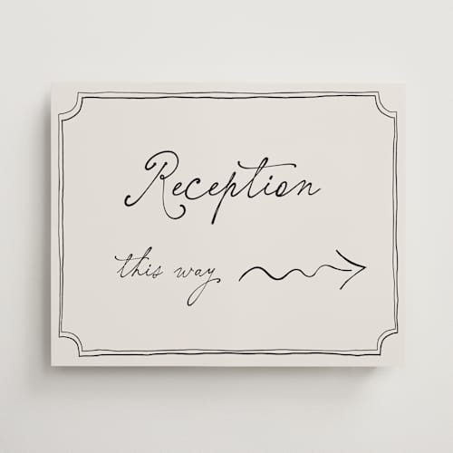 This is a vintage wedding signs with standard by Kelly Watkins called felicity printing on premium sign board in 16x20