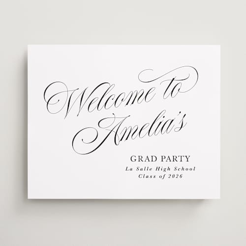 This is a ink graduation party decorations with standard by Tamara Hilje called nostalgia printing on premium sign board in 16x20