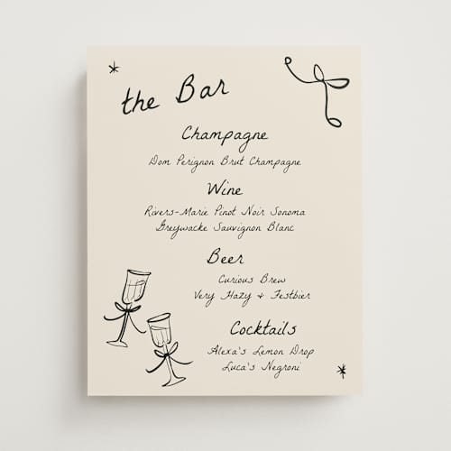 This is a vanilla wedding signs with standard by Ani Somi called roses printing on doublethick in 11x14