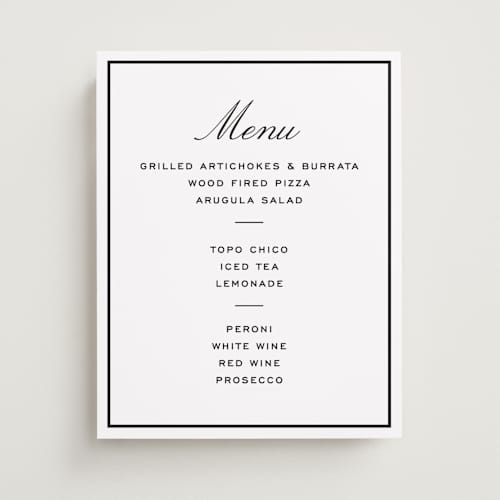 This is a ink graduation party decorations with standard by Megan Davis called cecilie printing on doublethick in 11x14