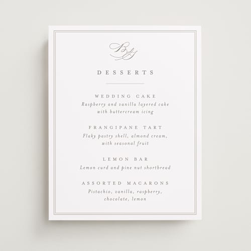 This is a cotton wedding signs with standard by Amy Kross called overlapping printing on doublethick in 11x14