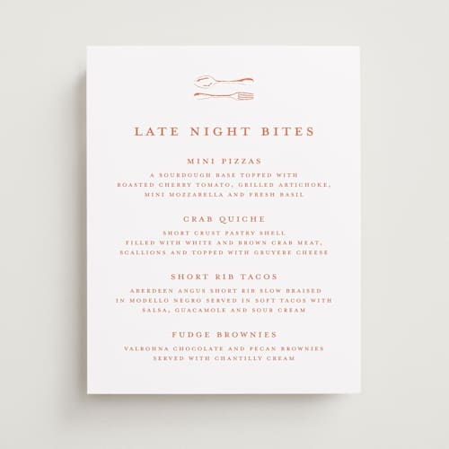 This is a spritz wedding signs with standard by Pippa Shaw called lobster printing on doublethick in 11x14