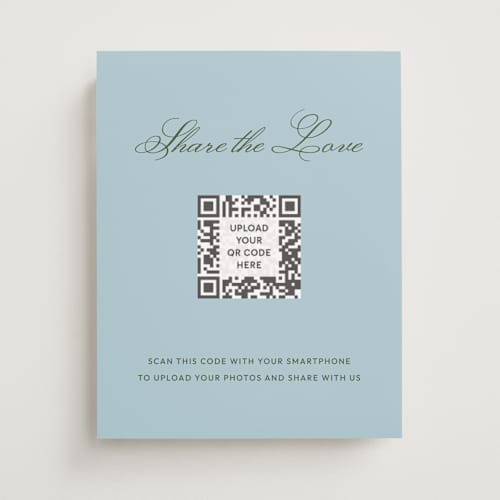 This is a sky wedding signs with standard by Kelly Watkins called solstice printing on doublethick in 11x14