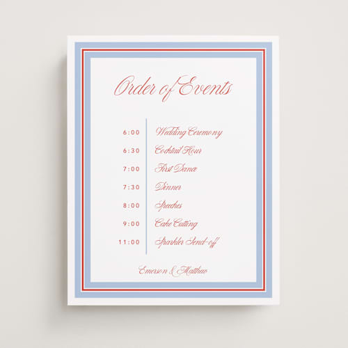 This is a strawberry wedding signs with standard by Kelly Watkins called charm printing on premium sign board in 11x14