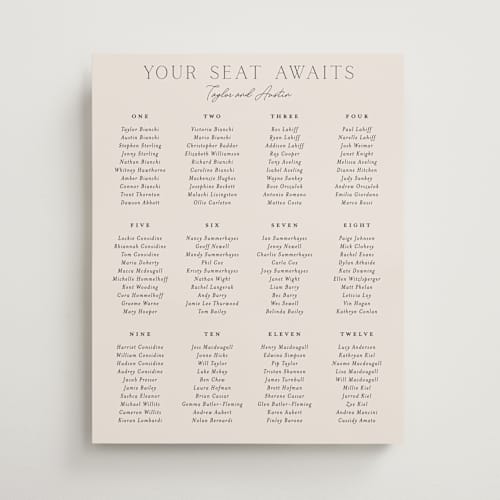 This is a linen wedding signs with standard by Vanessa Doyle called in love printing on premium sign board in 16x20