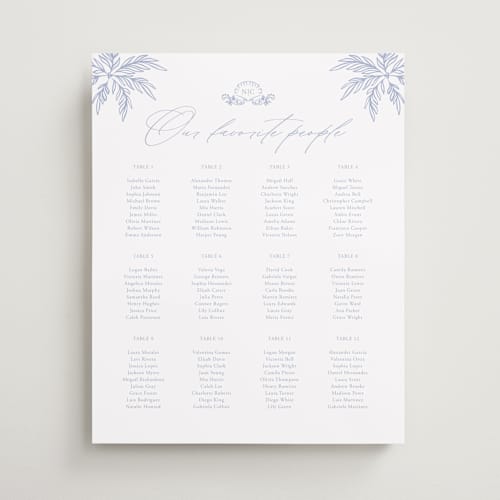 This is a pale cerulean wedding signs with standard by Sabrin Deirani called ocean dreams printing on premium sign board in 16x20