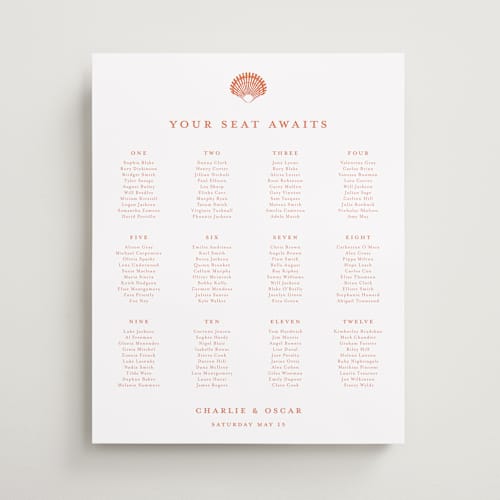 This is a spritz wedding signs with standard by Pippa Shaw called lobster printing on premium sign board in 16x20