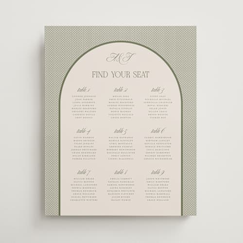 This is a moss wedding signs with standard by Kelly Watkins called literary printing on premium sign board in 16x20