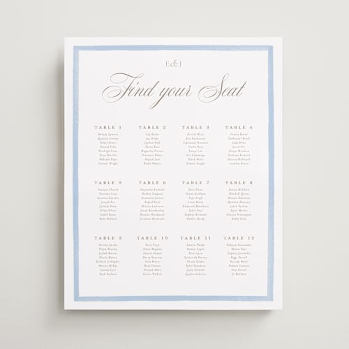 This is a sky wedding signs with standard by Jennifer Wick called bristol printing on premium sign board in 16x20