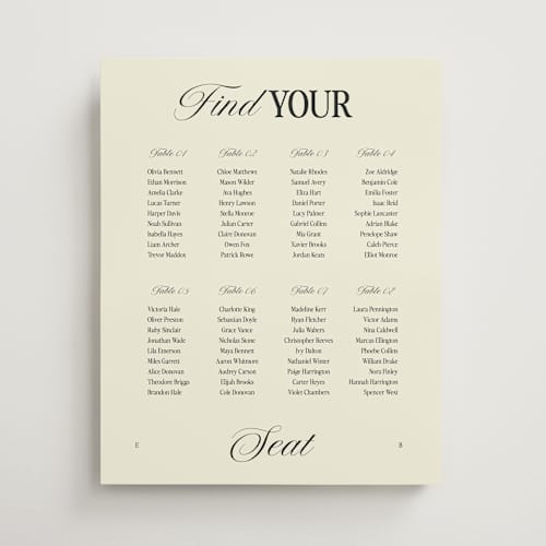 This is a butter wedding signs with standard by Helena Vitto called the eternal printing on premium sign board in 16x20