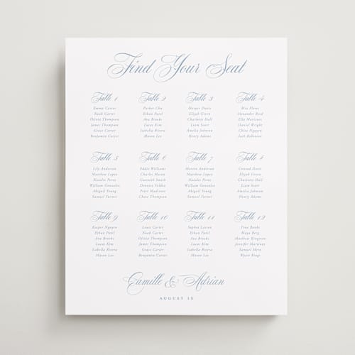 This is a capri wedding signs with standard by Benita Crandall called the classic printing on premium sign board in 16x20