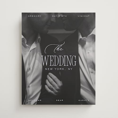 This is a powder blue wedding signs with standard by Jelena Vuletic called uptown printing on premium sign board in 16x20