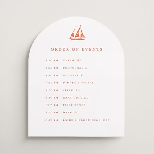 This is a spritz wedding signs with standard by Pippa Shaw called lobster printing on premium sign board in 16x20