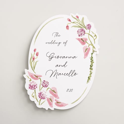 This is a dusty rose wedding signs with standard by Pati Cascino called barolo printing on premium sign board in 16x20
