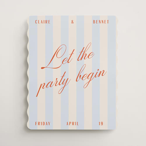 This is a windy wedding signs with standard by Pixel and Hank called party begins printing on premium sign board in 16x20