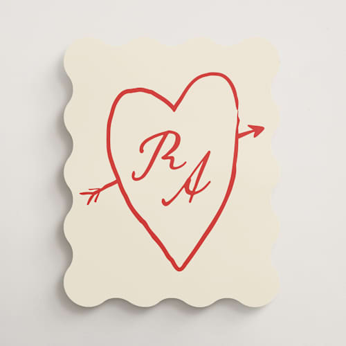 This is a rouge wedding signs with standard by Jennifer Lew called eros printing on premium sign board in 16x20