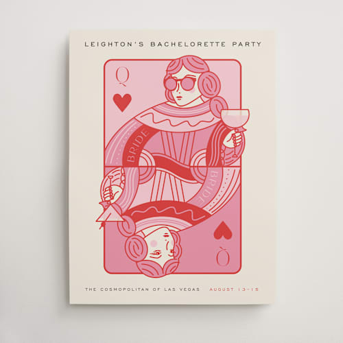 This is a rose wedding signs with standard by Jenna Holcomb called the queen printing on premium sign board in large