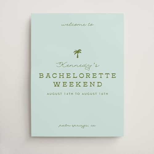 This is a ocean wedding signs with standard by Olivia Goree called vacation printing on premium sign board in large