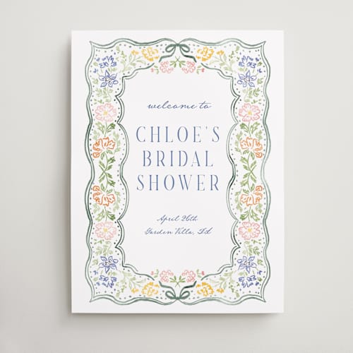This is a meadow wedding signs with standard by Petra Kern called this day printing on premium sign board in 18x24