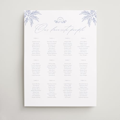This is a pale cerulean wedding signs with standard by Sabrin Deirani called ocean dreams printing on premium sign board in 18x24