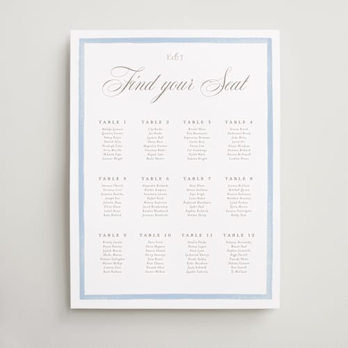 This is a sky wedding signs with standard by Jennifer Wick called bristol printing on premium sign board in 18x24