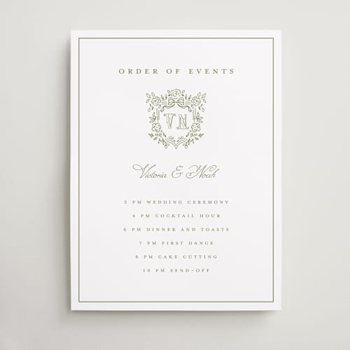 This is a moss wedding signs with standard by Petra Kern called crestino printing on premium sign board in 18x24