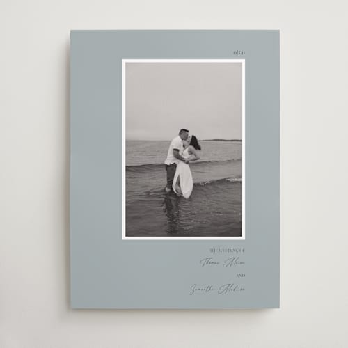 This is a azure wedding signs with standard by Annie Chan called retro printing on premium sign board in 18x24