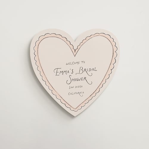 This is a taupe wedding signs with standard by chocomocacino called imagawayaki printing on premium sign board in 18x24