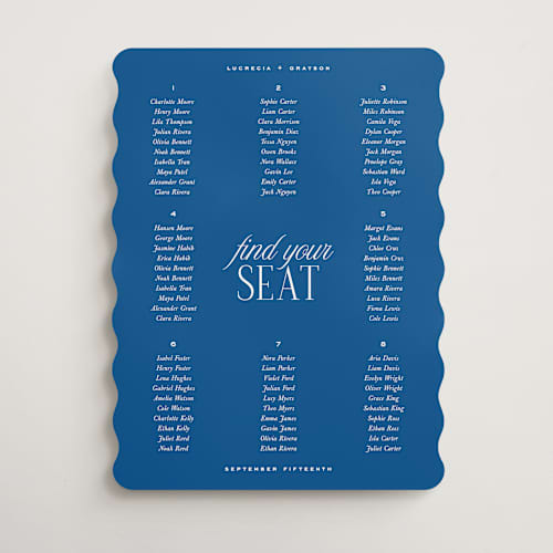This is a lapis wedding signs with standard by Kamala Nahas called grayson 2 printing on premium sign board in 18x24