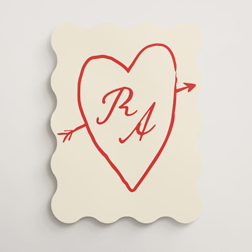 This is a rouge wedding signs with standard by Jennifer Lew called eros printing on premium sign board in 18x24
