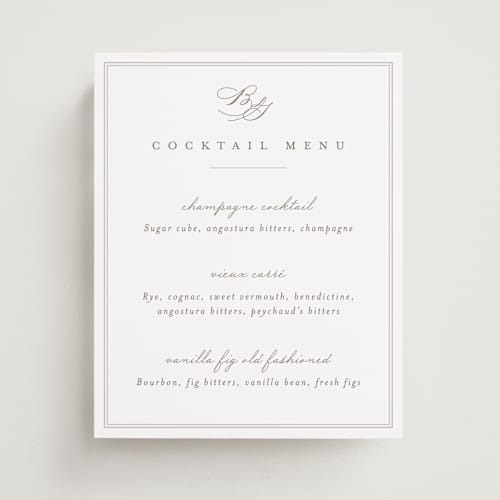 This is a cotton wedding signs with standard by Amy Kross called overlapping printing on doublethick in 8x10