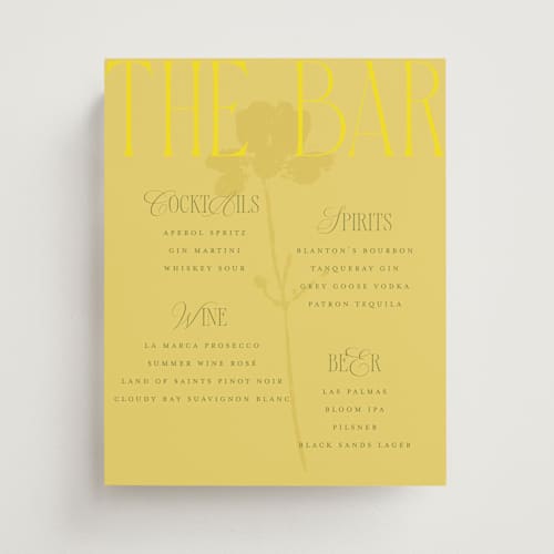 This is a island citrus wedding signs with standard by Morgan Kendall called bloom printing on doublethick in medium